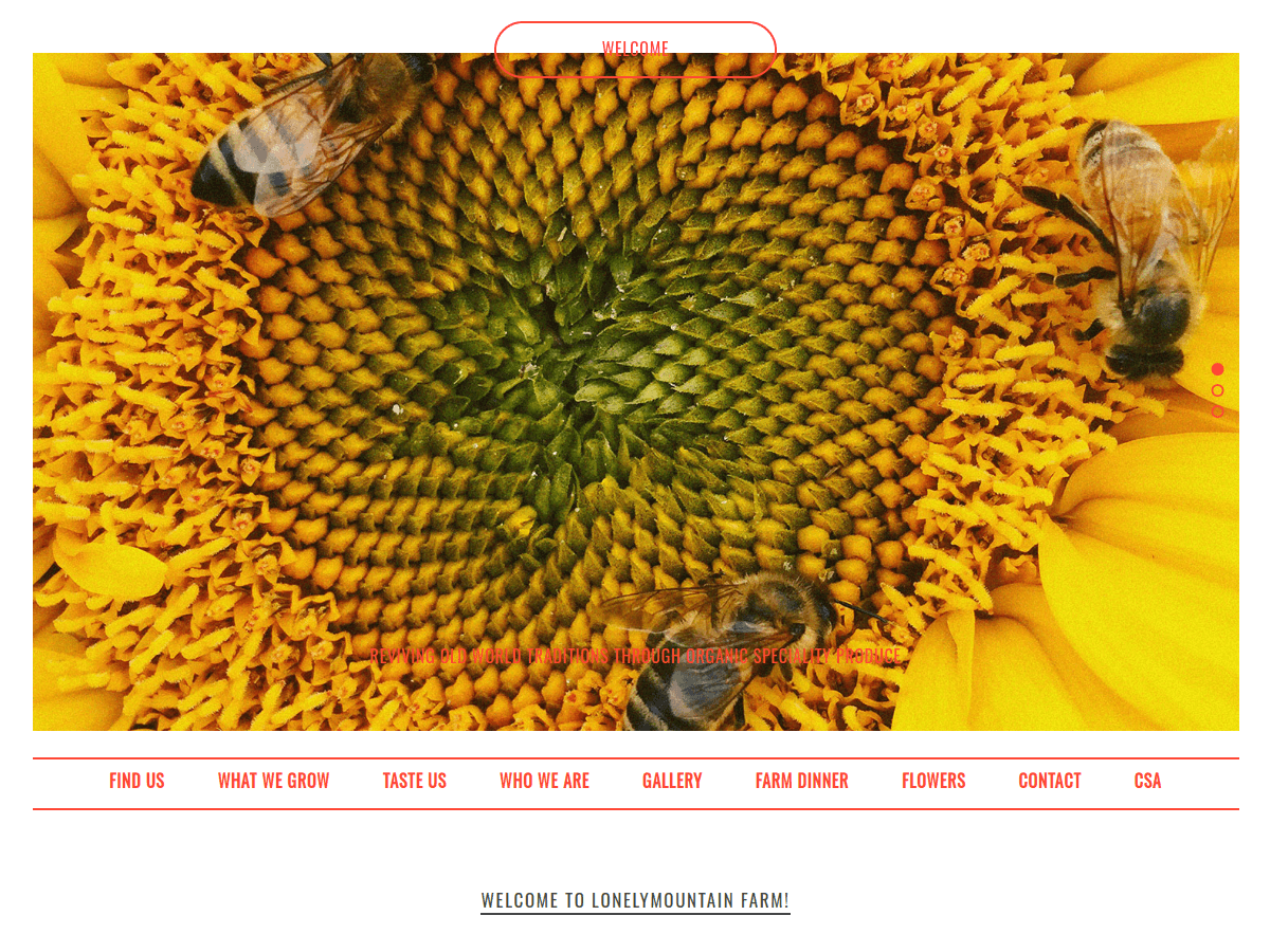 Lonely Mountain Farm website