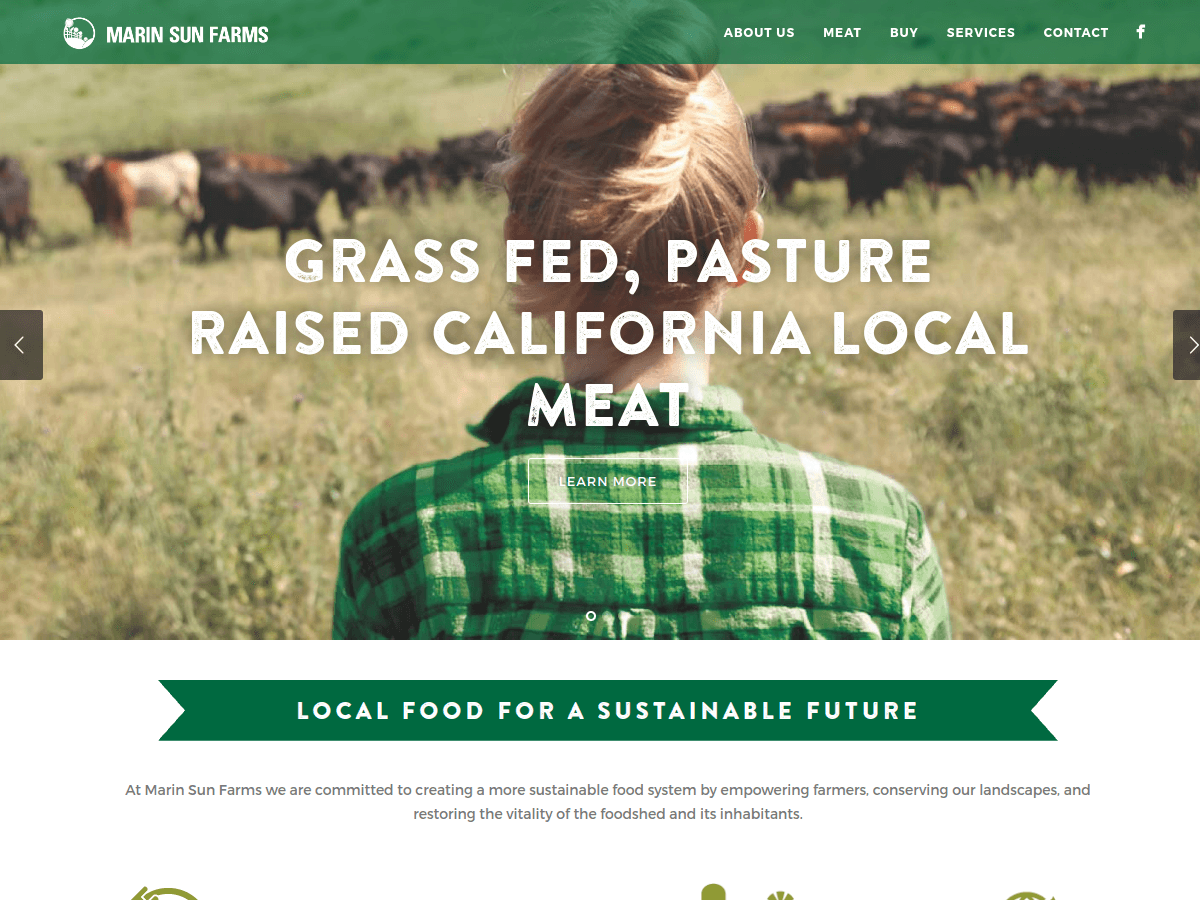 Marin Sun Farms website