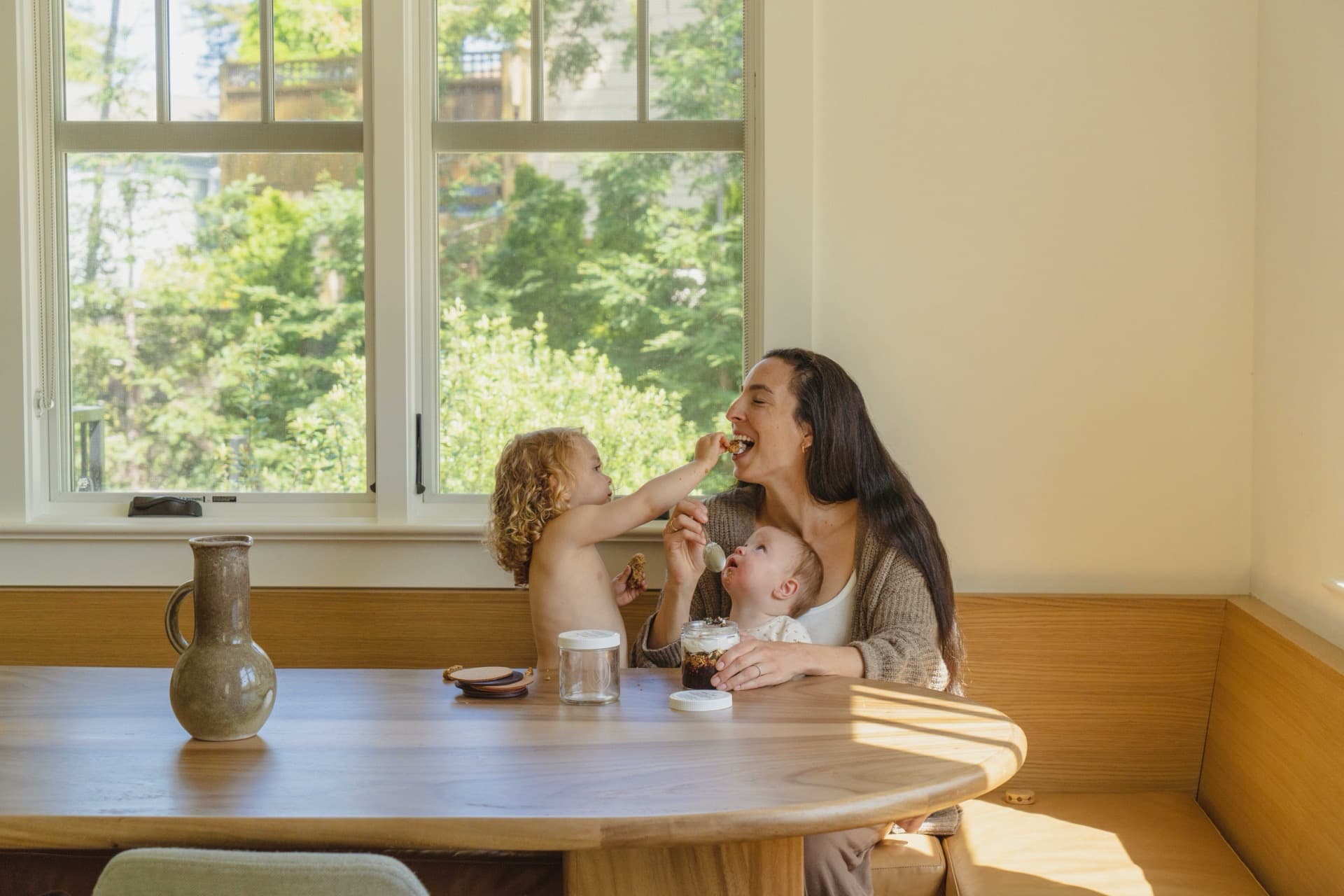 A mother nourished through pregnancy and postpartum