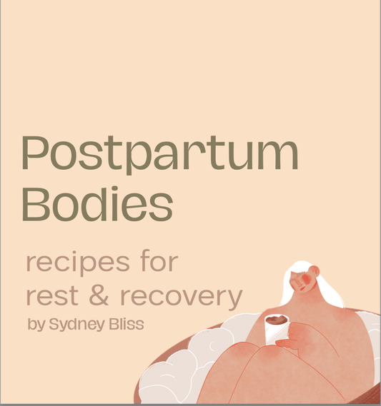 Postpartum Bodies Digital Recipe Zine